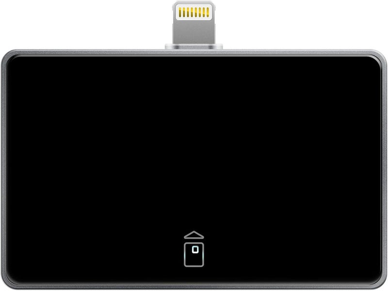 قارئ بطاقات ذكي iR301-C56 - موصل لايتنينغ - لجهاز iPod و iPhone و iPad - معتمد من MFi - مصادقة الهوية، التجارة الإلكترونية، الدفع الإلكتروني، أمن المعلومات والتحكم في الوصول